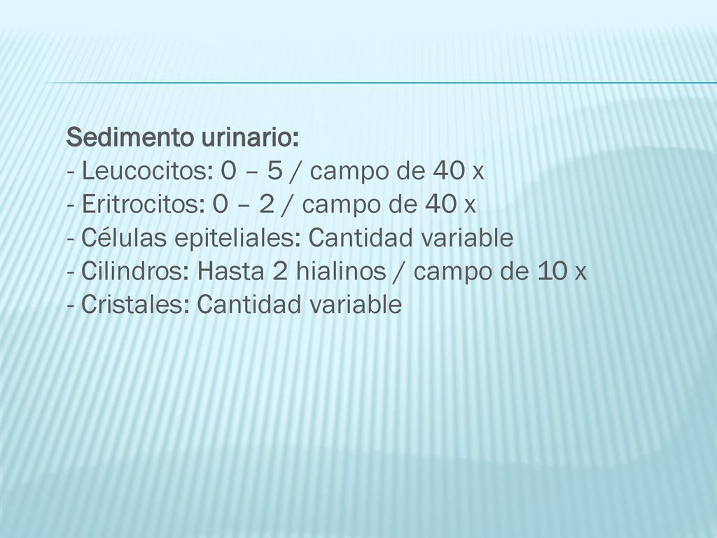 Leucocitos 0-2 en orina